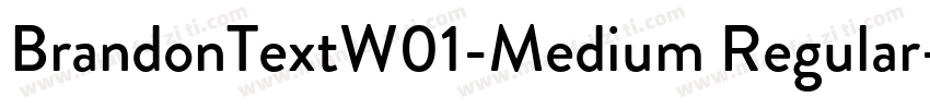 BrandonTextW01-Medium Regular字体转换